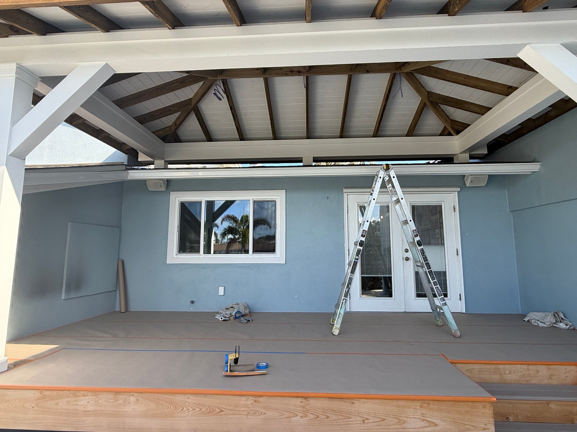 Exterior porch painting project by Launch Painting Co. in Satellite Beach, FL